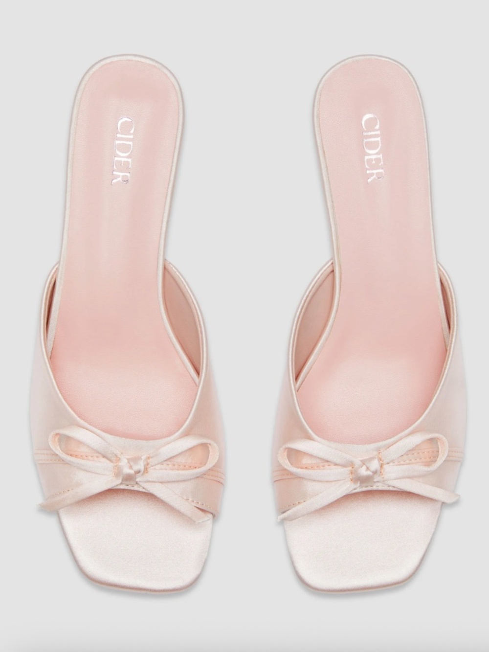 NEW Cider Bowknot Satin Heels Size 10